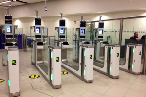 Vision-Box eGates in Gatwick South terminal 23 January 2014