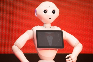 Japanese Softbank one of the largest UK investors. Their humanoid robot Pepper at Opening Ceremony of the 28th Tokyo International Film Festival