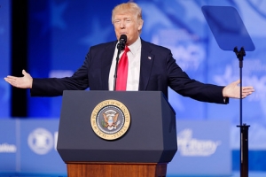 President of the United States Donald J. Trump at CPAC 2017 February 24th 2017 by Michael Vadon