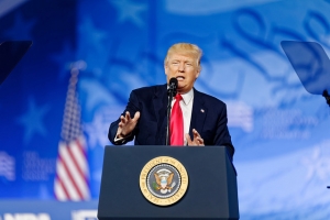 President of the United States Donald J. Trump at CPAC 2017 February 24th 2017 by Michael Vadon