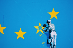Banksy Brexit Mural Dover, Kent, UK 20 May 2017