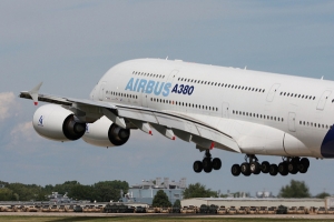 European made Airbus A380 the biggest passenger aircraft in the World