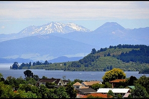 Summer snow in Taupo New Zealand