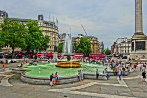 London July 20 2018 (124) Super Fountain Trafalgar Square, UK