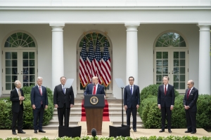 President Donald J. Trump on issues with China and the termination of U.S. relations with the World health Organization 29 May 2020. 