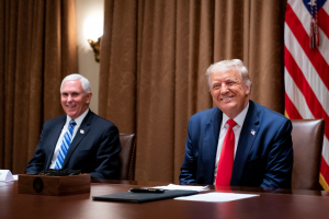 President Trump about to sign an Executive Order on Hiring American 3 August 2020