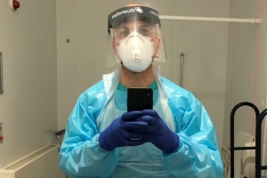 Hassan Akkad Syrian refugee, film maker and NHS cleaner