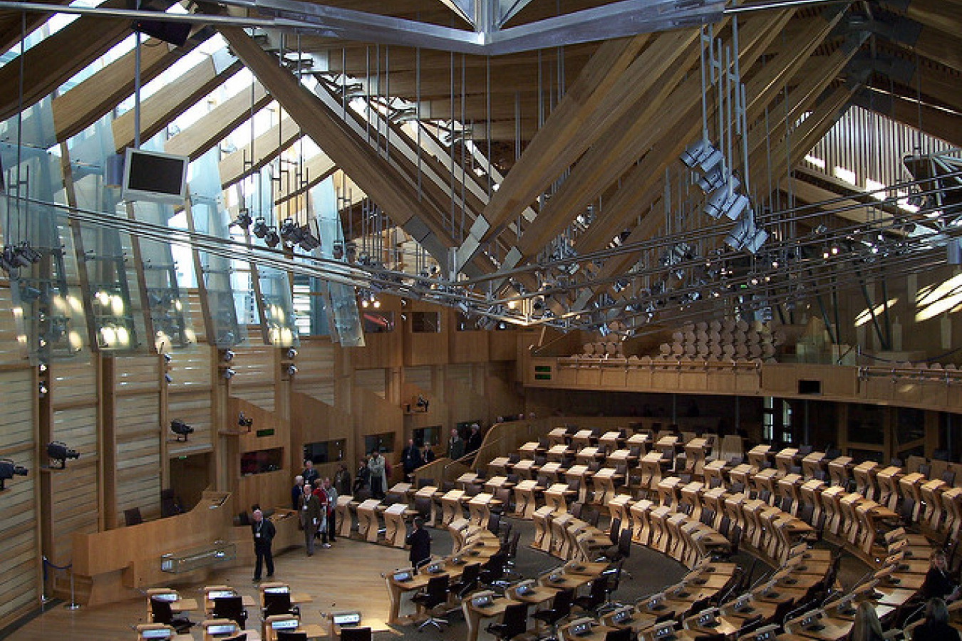 Scottish Parliament Chamber, Scotland, UK