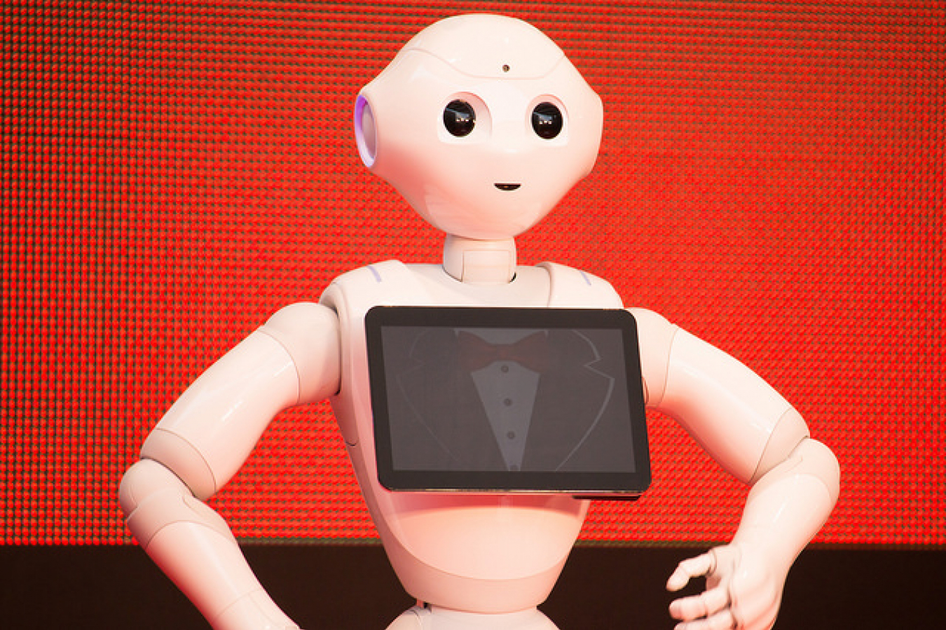 Japanese Softbank one of the largest UK investors. Their humanoid robot Pepper at Opening Ceremony of the 28th Tokyo International Film Festival