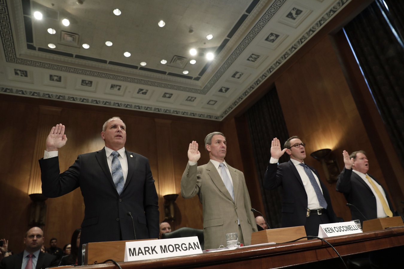 US CBP Commissioner Mark Morgan and USCIS Acting Director Ken Cuccinelli testifying at Senate Committee 13 November 2019 