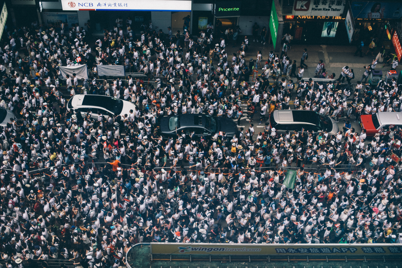 Causeway Bay, Hong Kong - More than 1 million marched in protest against controversial extradition bill, 09/06/2019 Causeway Bay, Hong Kong - More than 1 million marched in protest against controversial extradition bill, 09/06/2019