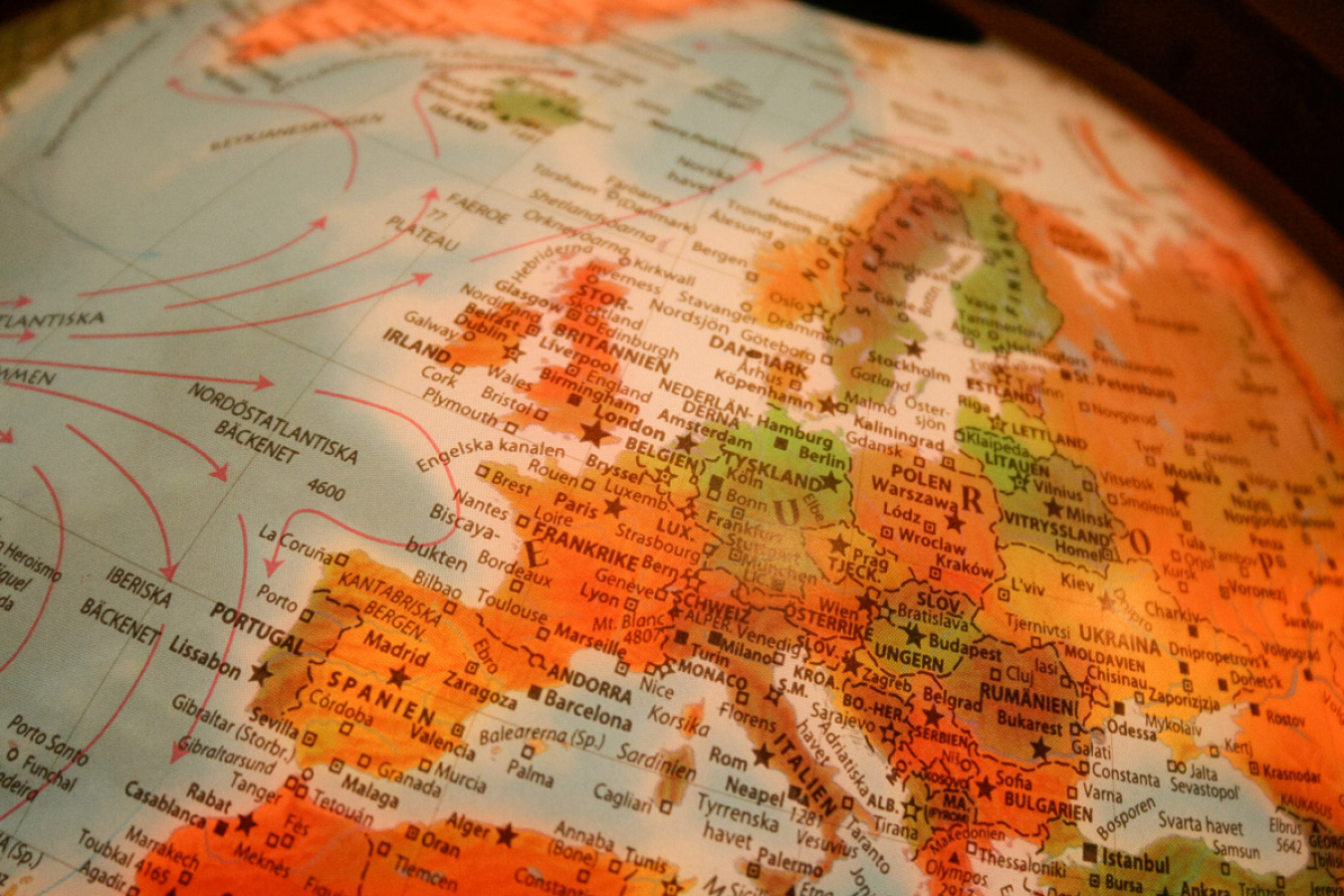 UK Home Secretary, Priti Patel, is considering scrapping UK visa discounts for more than 20 European countries. Map of Europe