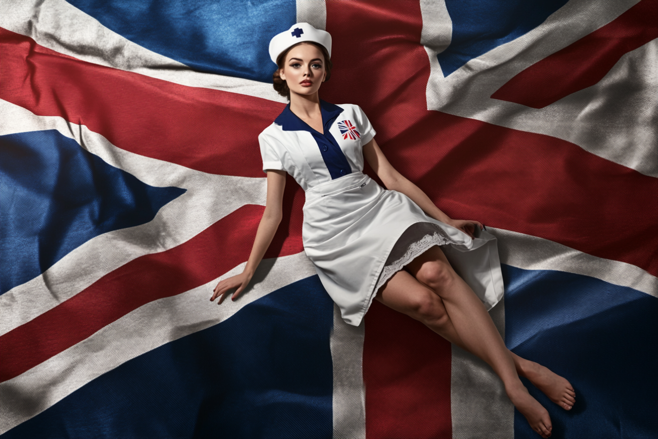 UK Sponsor Licence Surge Amid Stricter Compliance and Enforcement - Nurse with UK Flag Background