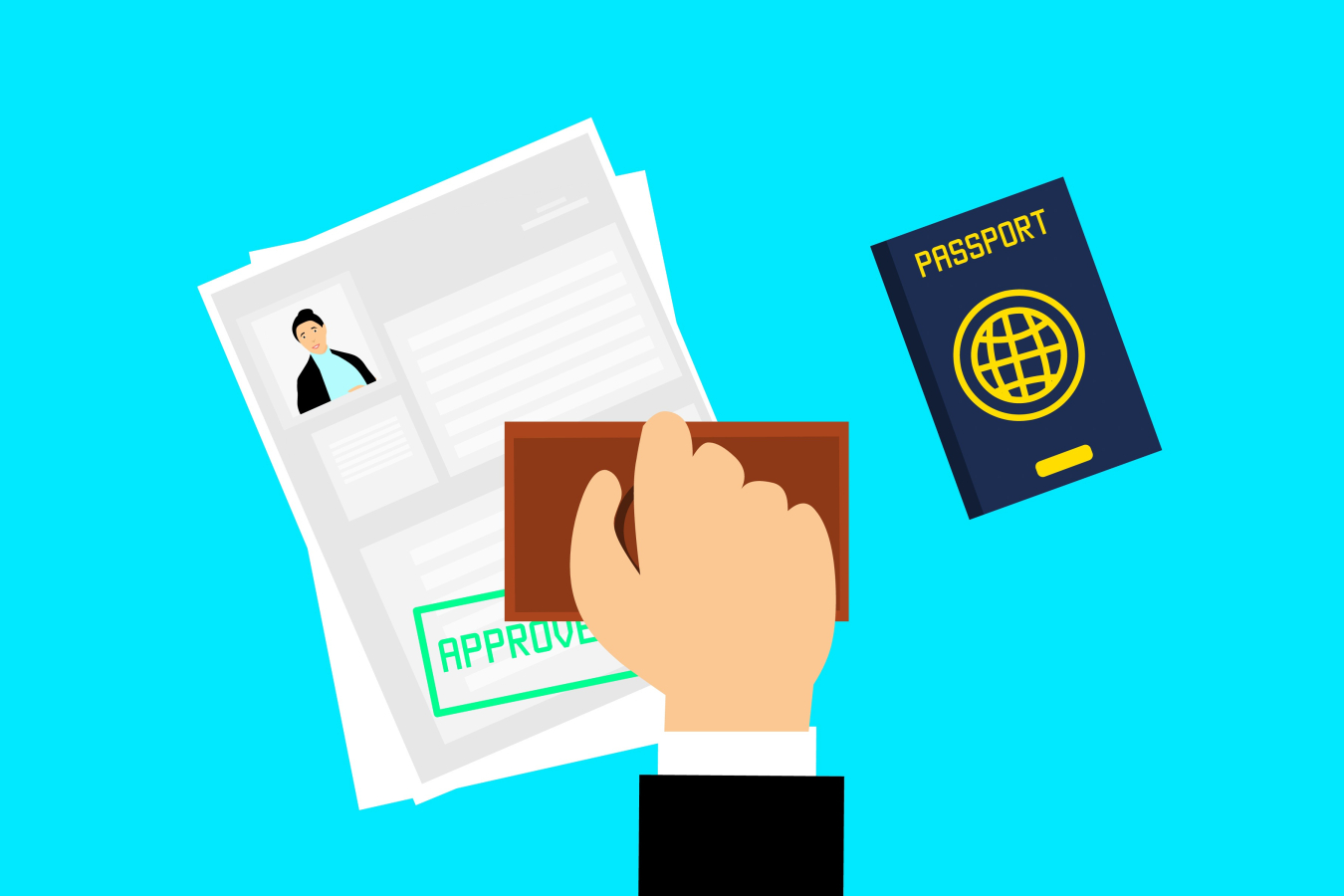 Visa, Approved, Journey image.