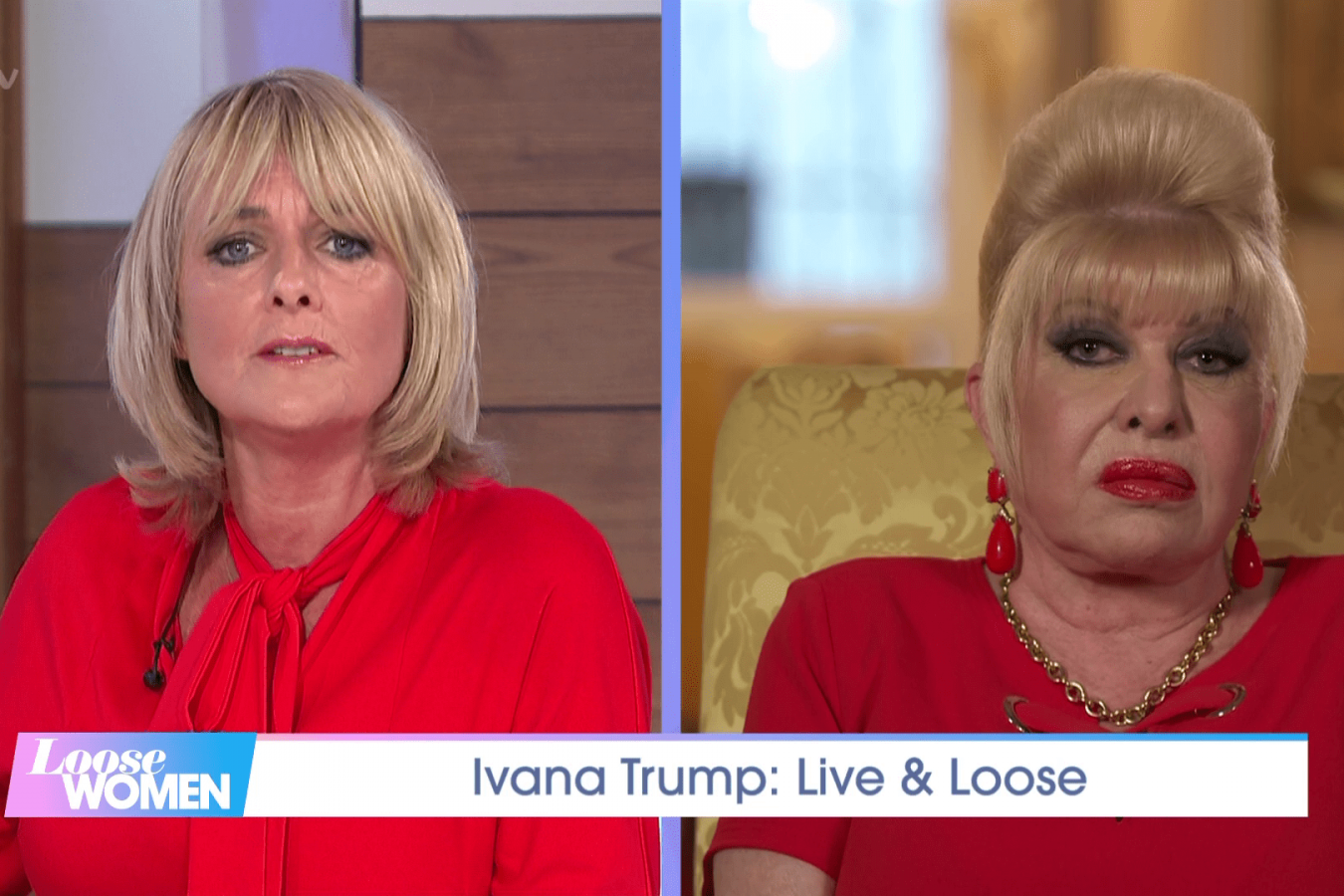 Ivana Trump on ITV's Loose Women 14 September 2020